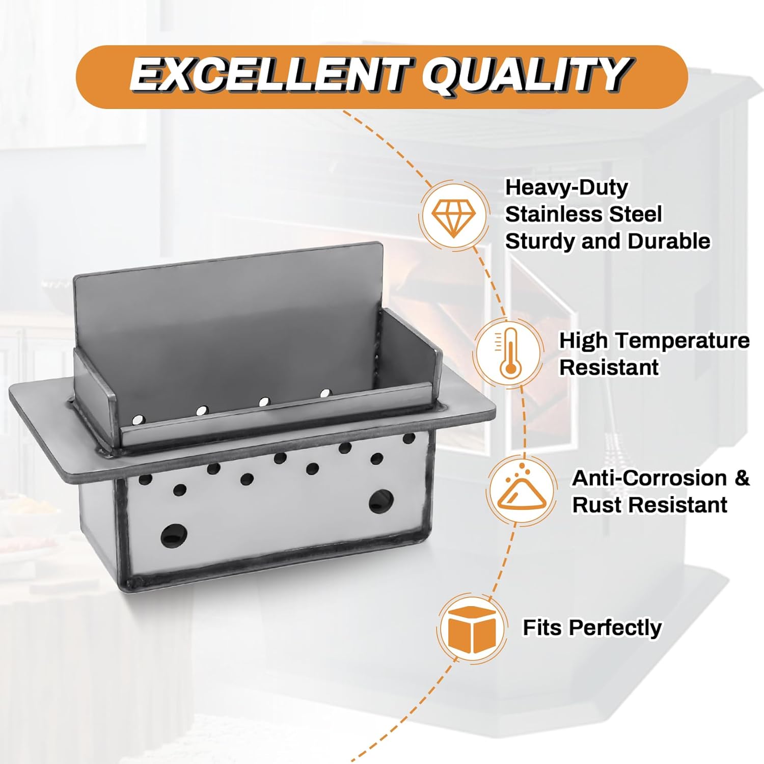 Stainless Steel PAH-BP Burn Pot Replacement Parts for Englander 25-EP 25-EPI 25-IP 25-PAH 55-SHPEP Pellet Stoves, PAH-BPS, PU-BPEP Firepot Burnpot for Englander 55-TRPCBEP 55-TRPEP 55-TRPEPI 55-TRPIP