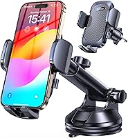 Vista 13 de Romuto Soporte de teléfono para tu coche Soporte de teléfono con súper succión: soporte de teléfono celular para accesorios de automóvil