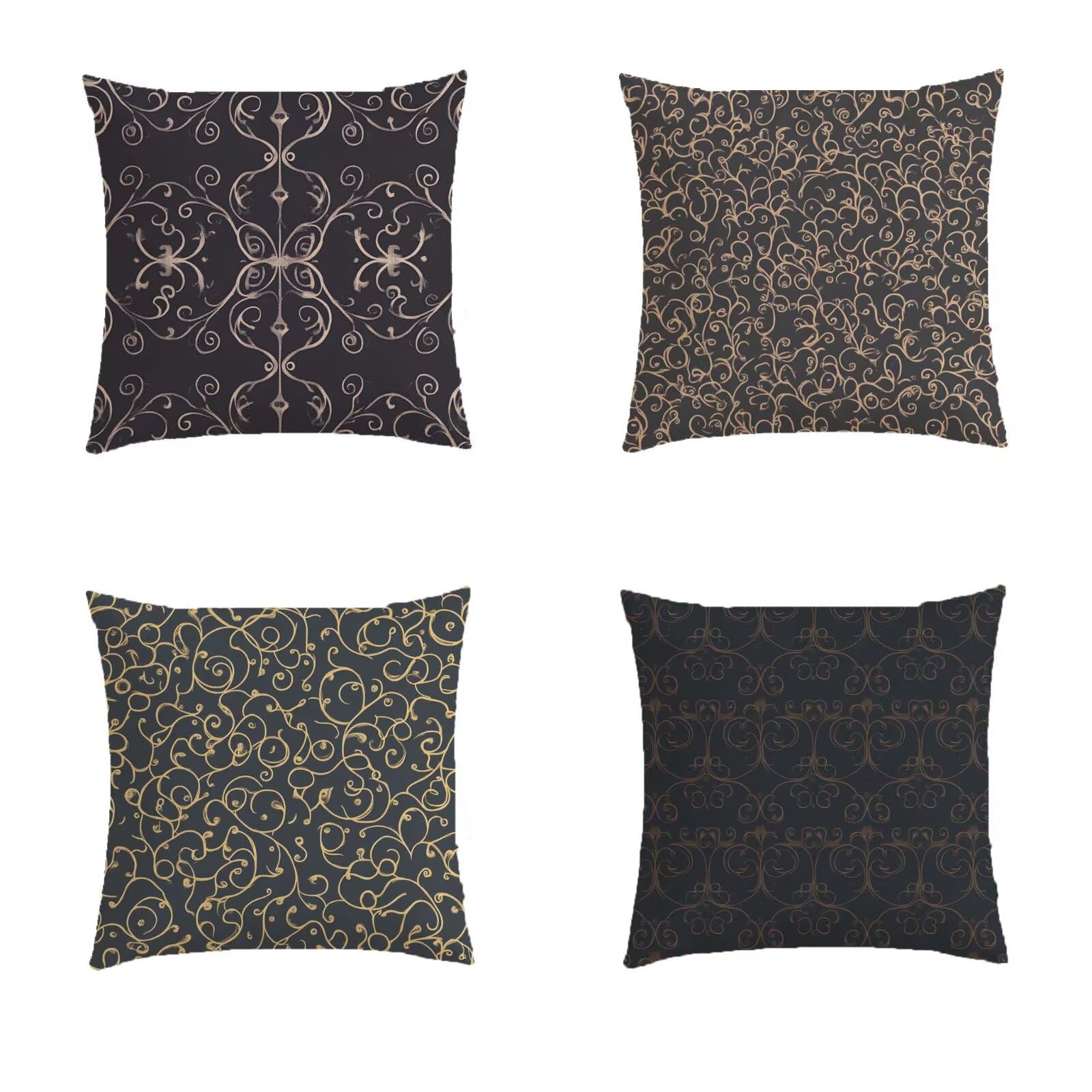 Housse coussin salon de jardin exterieur 80x80 lot de 4 pour vos soirées terrasse