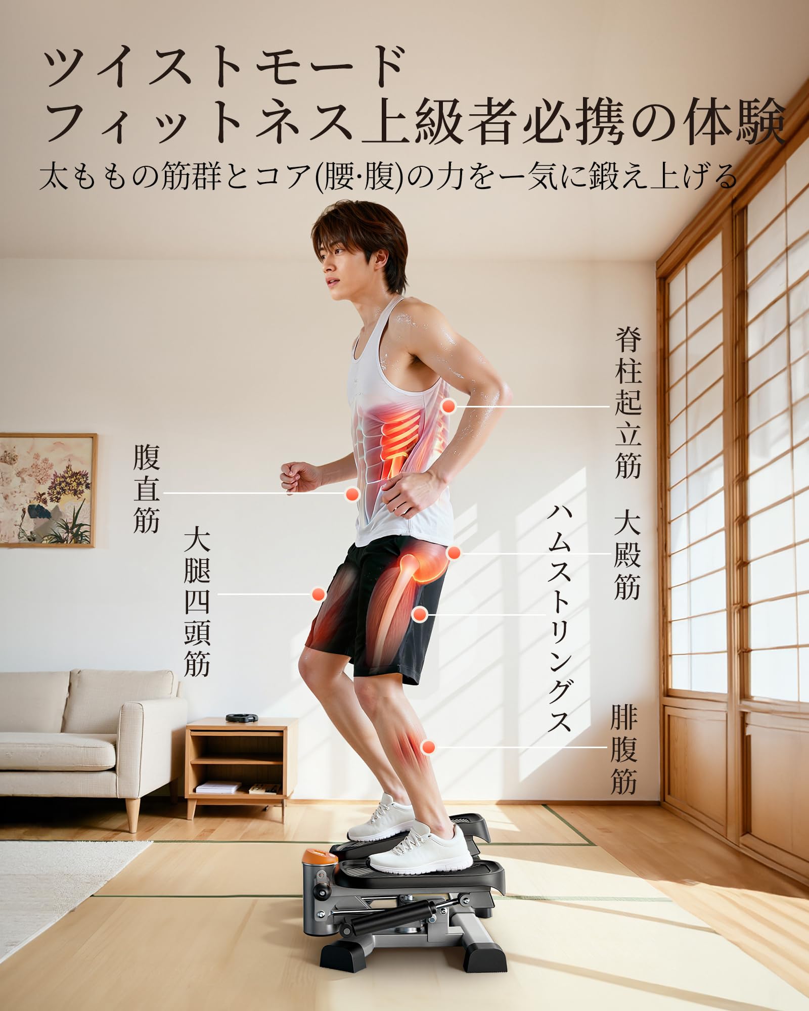 Amazon | YOSUDA ステッパー 【日本市場厳選】 ツイスト＋ストレート