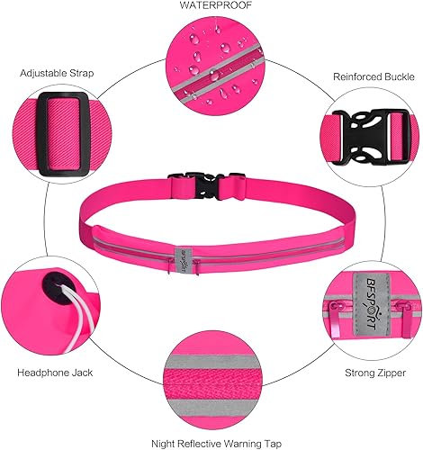 Miniatura 4 de CNUAS Slim Running Belt for Women & Men Phone Holder for Running Fits ALL Phones Runners Fanny Pack Fishing Belt, iPhone Running