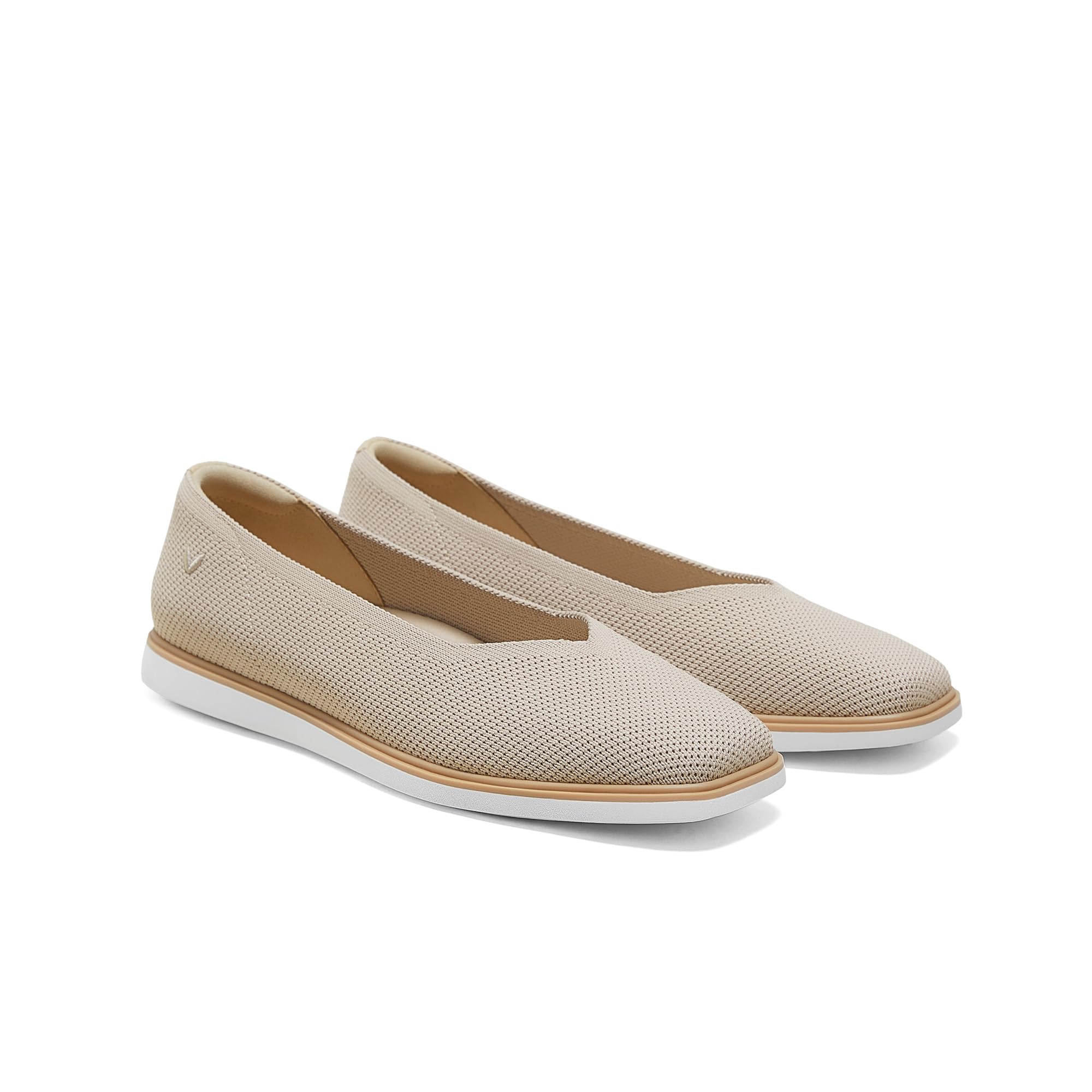 Mabel Women's Flat Shoes Comfortable Square-Toe Slip on Casual Dress Flats with Arch Support All-Day Standing Shoe