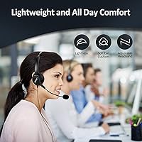 Vista 5 de AGPtEk – teléfono intercomunicador centro de llamadas con auricular., Reemplazo para audífonos