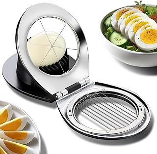 Egg Slicer for Hard Boiled Eggs,Egg Cutter,Strawberry Slicer,Heavy Duty Aluminium Tomato Slicer,Stainless Steel Wire Multipurpose, Dicer for Soft Fruit Mushroom,Suitable for Home, Picnics