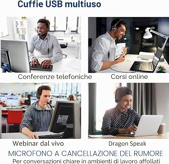 MxyVrix Cuffie da Gioco USB In-Ear con Microfono MEMS, Cuffie USB con per Computer 2,5M, Cancellazione Rumore per PC, PS4, PS5, Laptop - per Skype, Ufficio, Gaming, Streaming Live MxyVrix Cuffie da Gioco USB In-Ear con Microfono MEMS, Cuffie USB con per Computer 2,5M, Cancellazione Rumore per PC, PS4, PS5, Laptop - per Skype, Ufficio, Gaming, Streaming Live