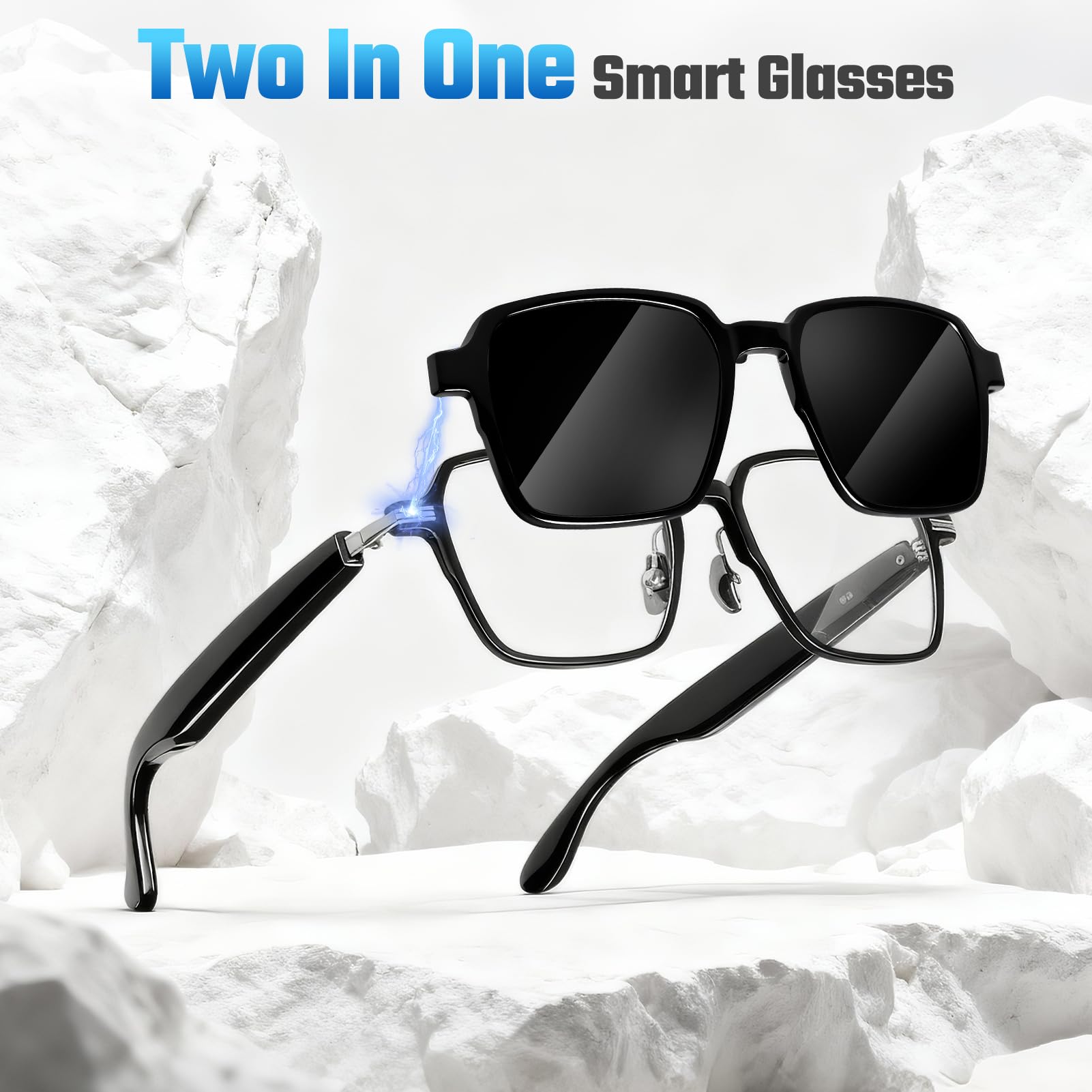 Occhiali Intelligenti AI Bluetooth 5.4 145 Lingue Traduttore In Tempo Reale F~p133128668