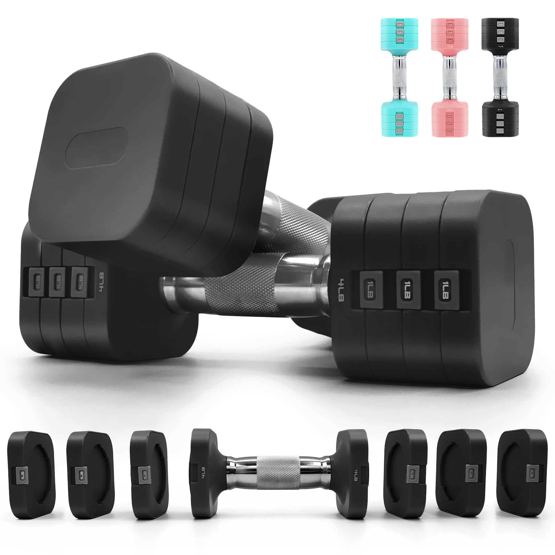 HEBLIJA 20LBS Adjustable Dumbbell Set