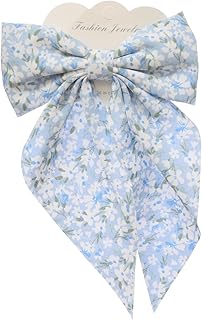 مشابك شعر بتصميم فيونكة للبنات من دافان، لون أزرق فاتح، 220