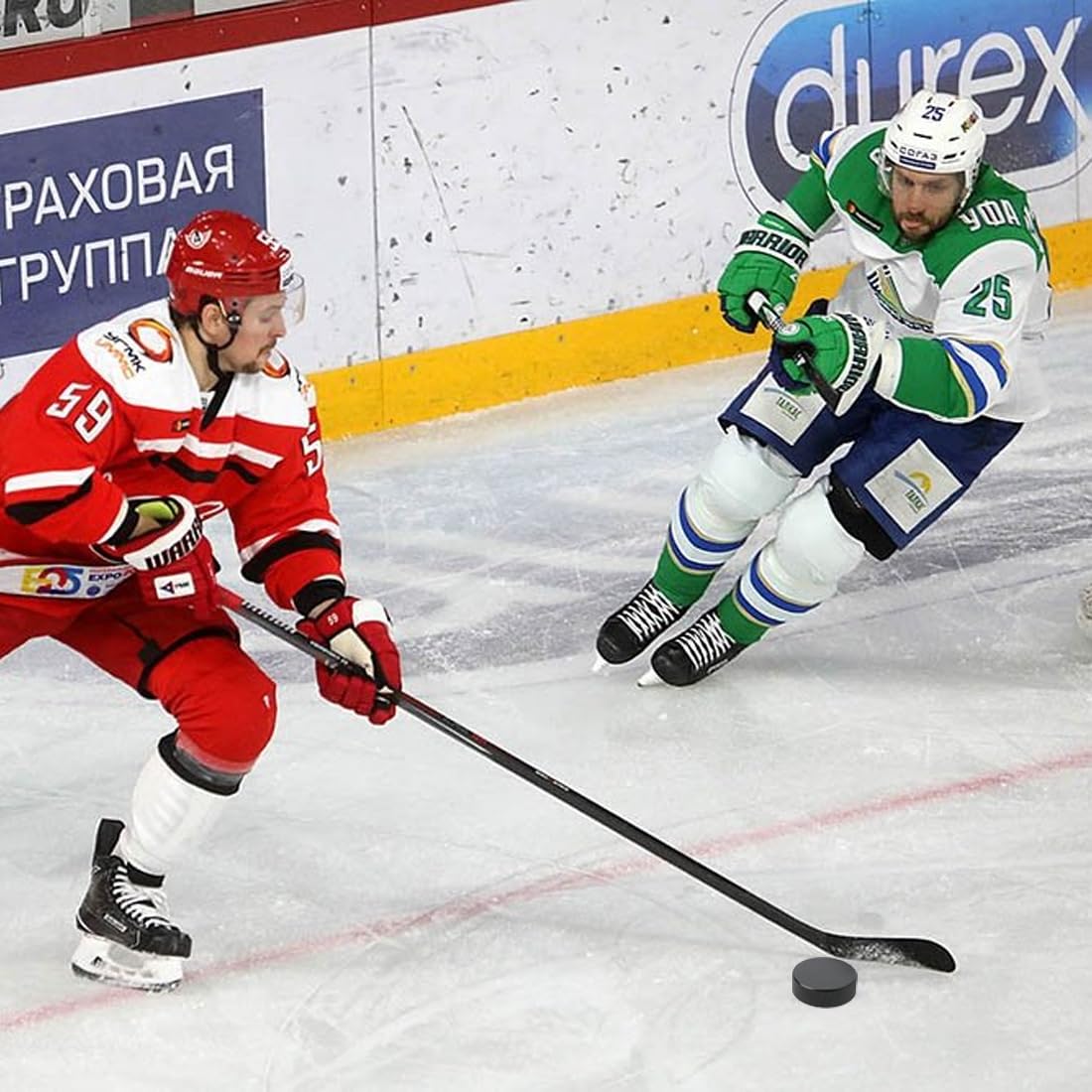 Palets d'exercice de hockey en caoutchouc 3 PC pour hockey sur glace