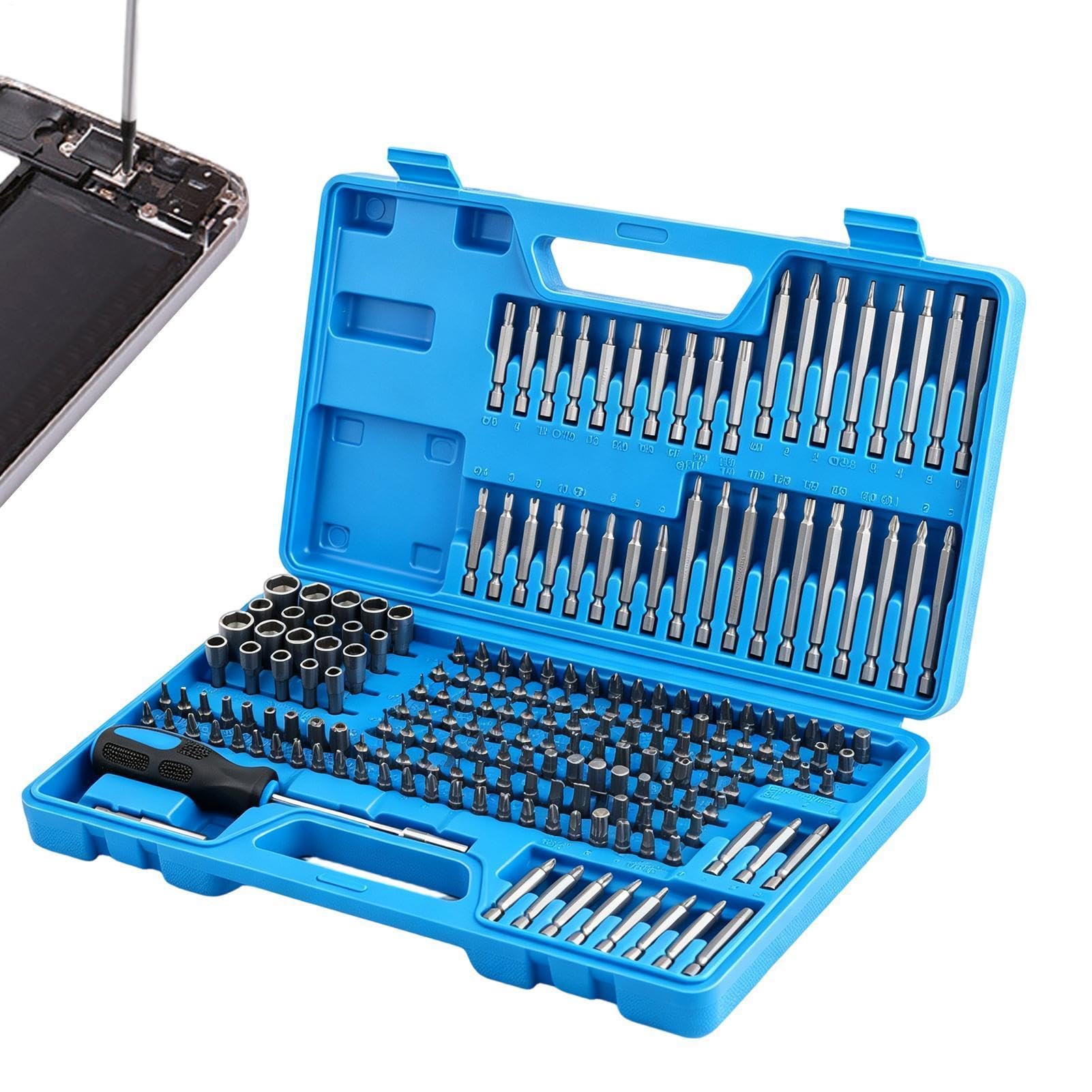 Sechskant-Schraubendreher-Set 6,35 mm metrischer und Zoll-Bitsatz für