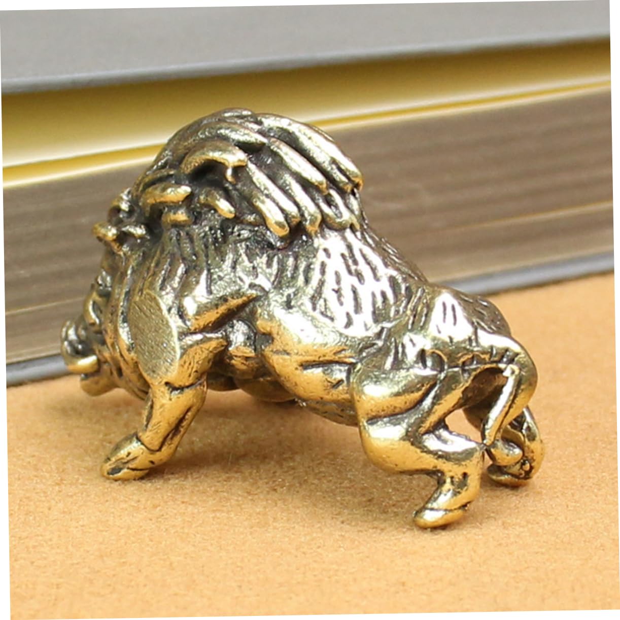 Zerodeko 6stücke Vintage Messing Wildschwein Statue Retro Tierfigur Für Schreibtischdekoration Kleine Miniatur Tierornamente Hochwertigem Messing Feng Shui Geschenkidee