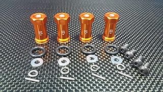 GPM for Traxxas 1/16 Mini E-Revo, Mini Slash, Mini Summit Upgrade Parts Aluminum Hex Adapters (+20mm) - 4 Pcs Set Orange