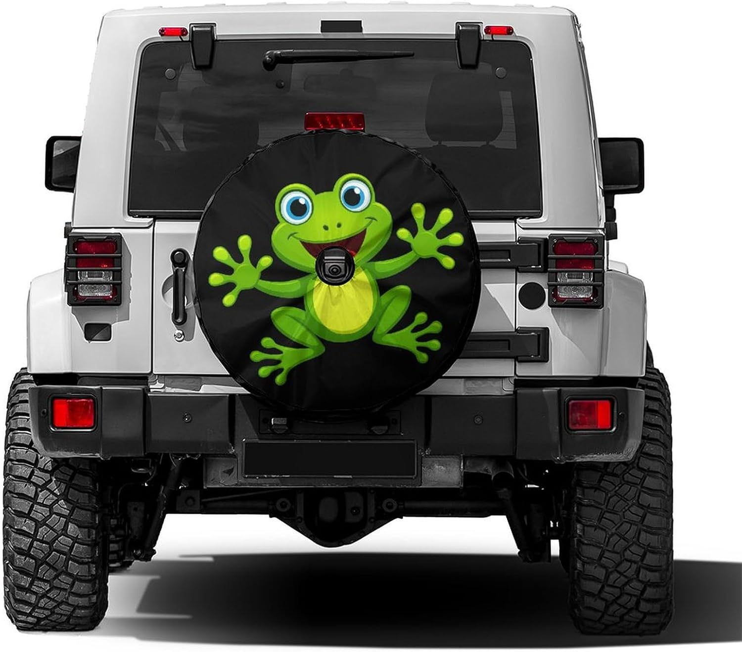 Mountains Landscape Spare Tire Cover with Backup Camera Hole Wheel Tire Cover Fit Trailer, RV, SUV and Many Vehicle 17inch