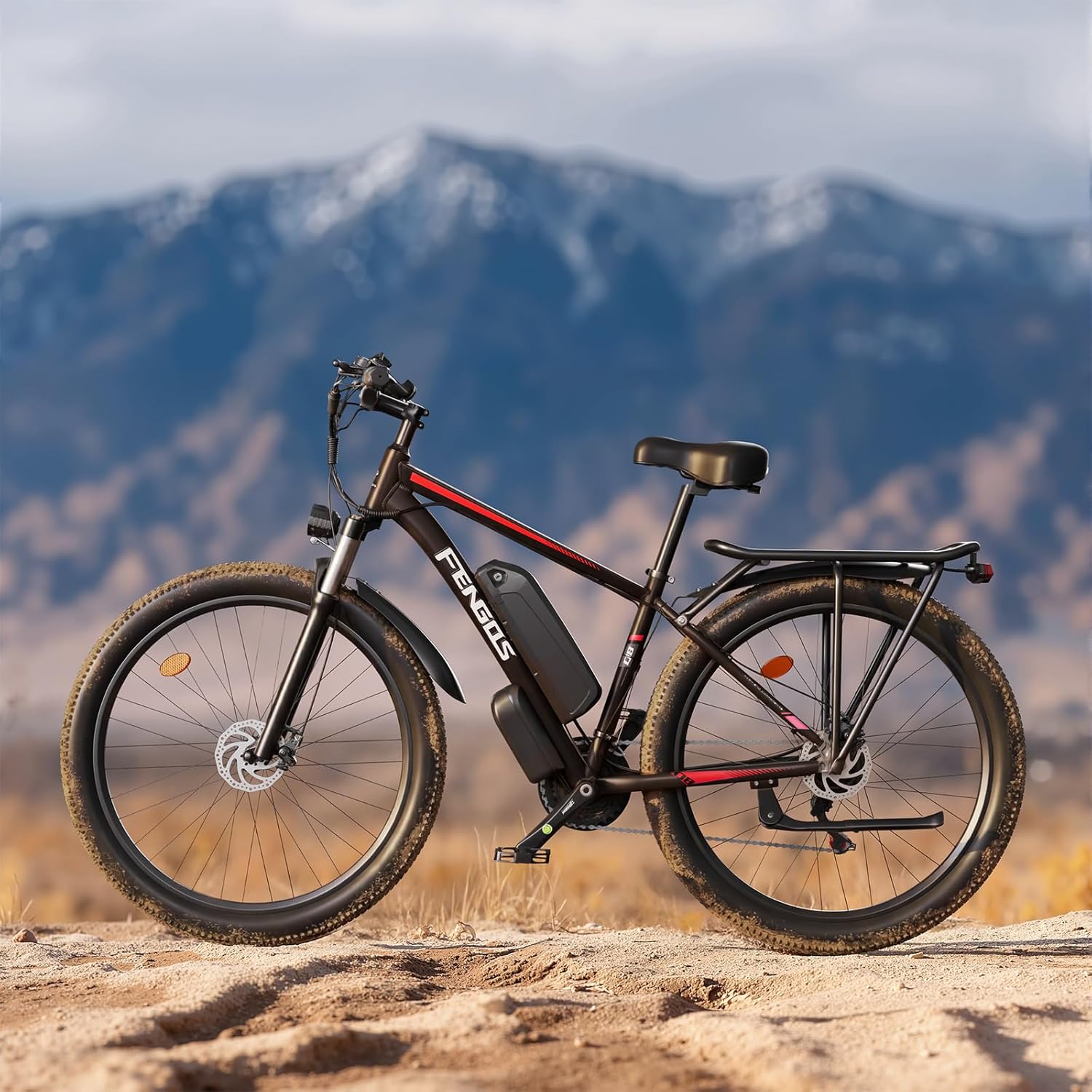 2000W Ebike for Adults, 80 Mile 32MPH Electric Mountain Bike, 48V 840WH Aluminum Electric Bicycle, 21-Speed Gears E Bike, Dual Disc Brakes with Brake Taillight, 27.5" Tire, Front Dual Suspension