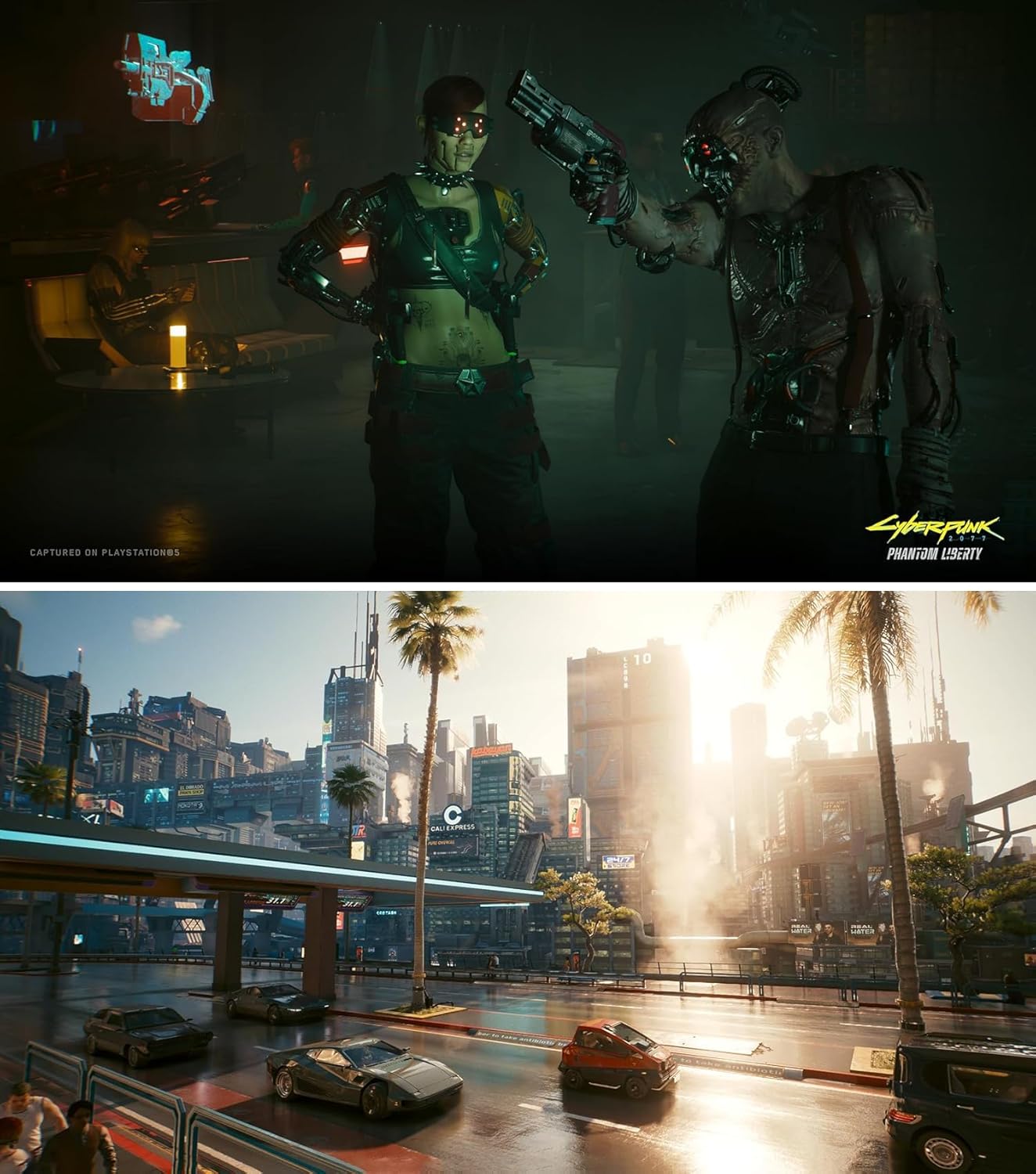 Cyberpunk 2077: Ultimate Edition for PlayStation 5 (US Version), with PremGear ThumbSticks (2 pack: 1 High-Rise, 1 Mid-Rise) & Cleaning Cloth