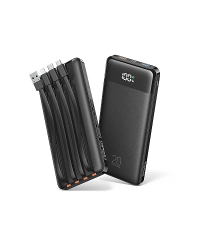 Orfeika 20,000mAh Power Bank with Cables