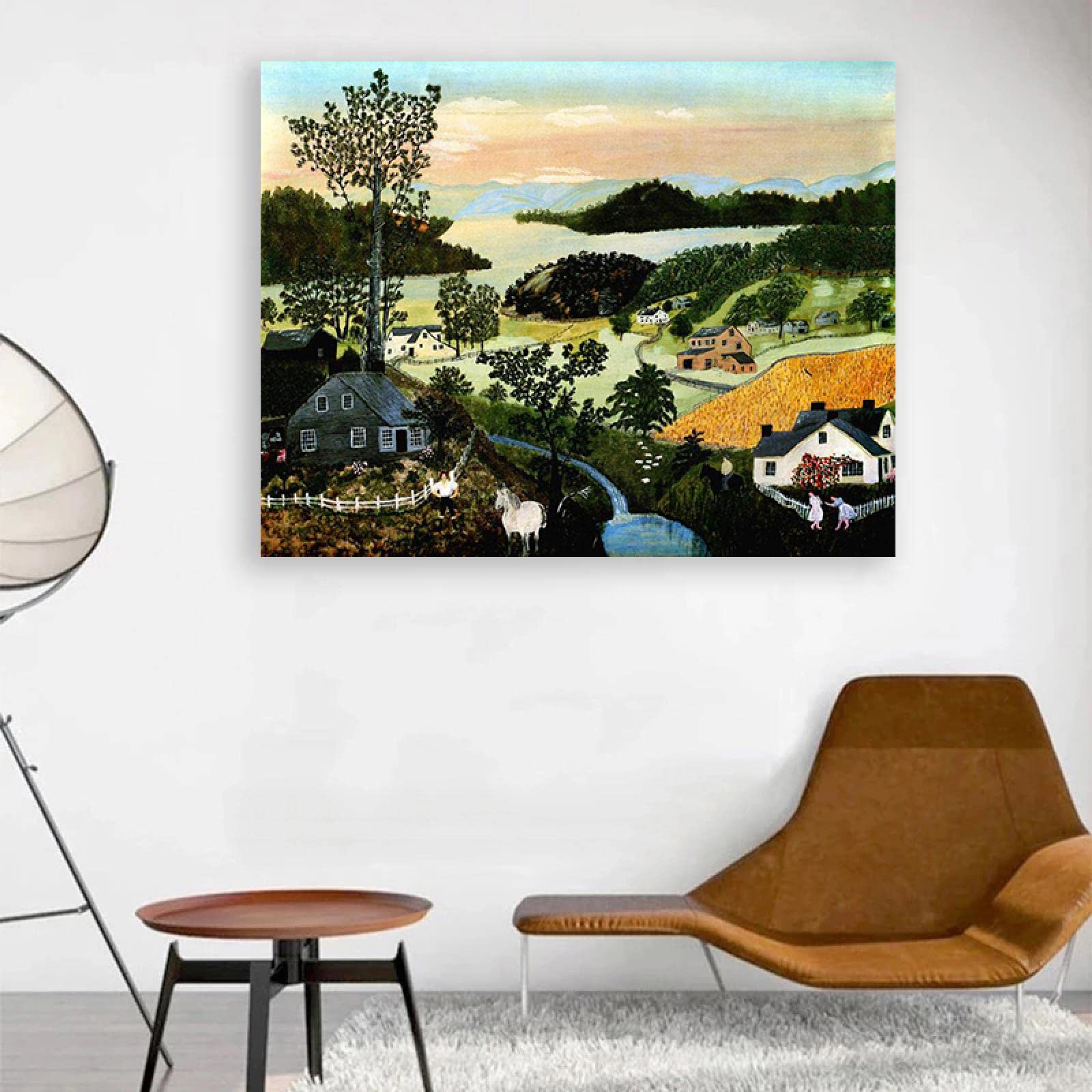 Amazon.com: Grandma Moses- Famous Paintings Fine Art Poster《A