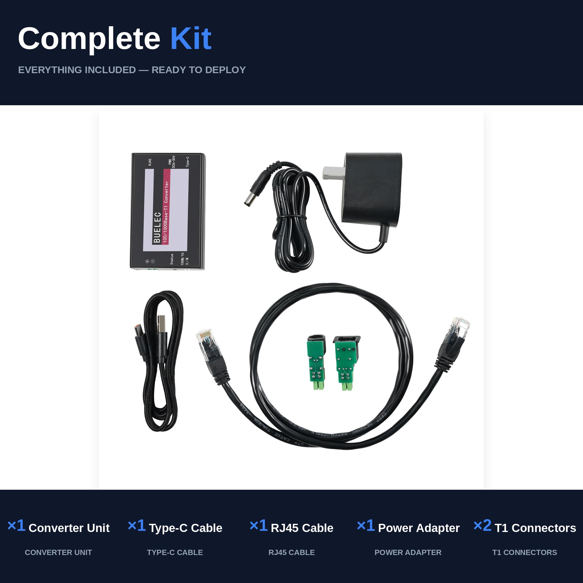 100/1000Base-T1-TX-E Automotive Ethernet Medienkonverter – 1 Gbit/s T1 auf RJ45 Adapter, Marvell 88Q2112 + RTL8211FI, Terminalblock + TE MATEnet/HMTD Adapter, Typ-C/DC Power