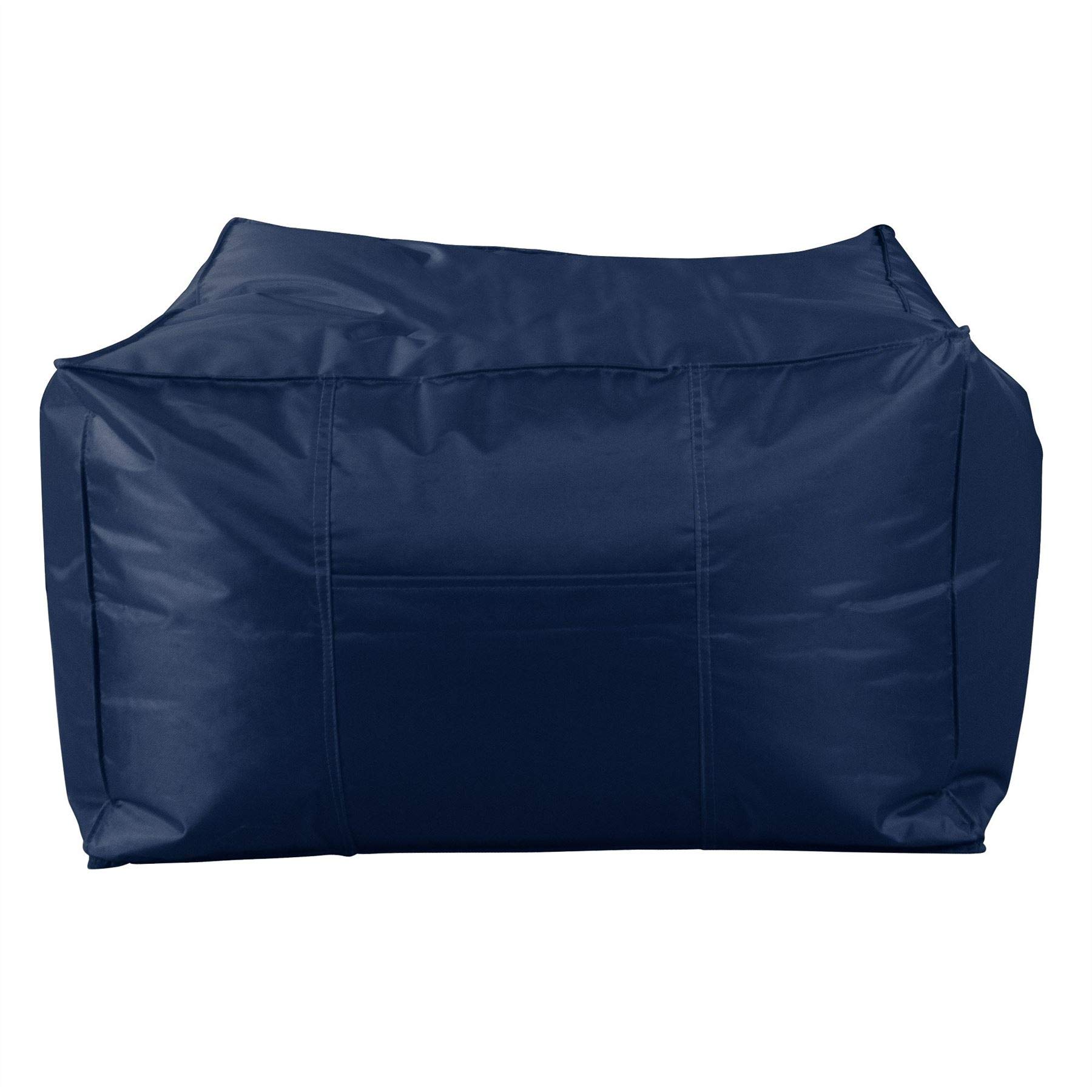 Big Bertha OriginalLarge Square Pouffe, UK Canvas Outdoor Beanbag Pouffe - Navy Blue