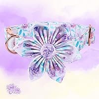 Vista 14 de Lionheart glory Collar de perro con bandera estadounidense, collar de flores para perro del 4 de julio, resistente y ajustable, collar patriótico