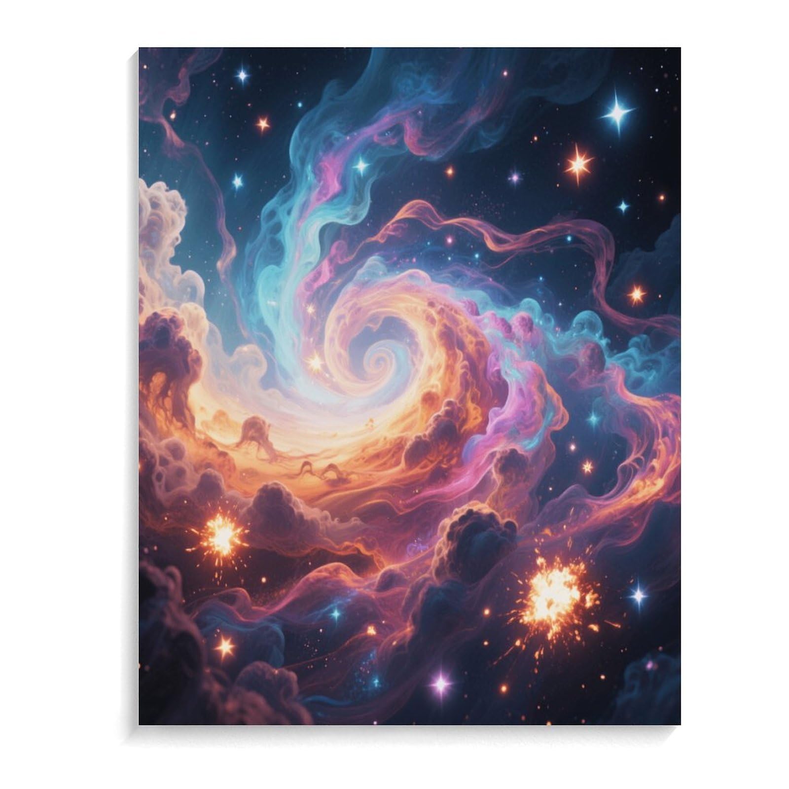 KOAYUBFC Malen-nach-Zahlen-Set für Erwachsene, Anfänger, Erwachsene, Malen-nach-Zahlen-Kits auf Leinwand, DIY-Acryl-Ölfarben, Gemälde mit Pinseln als Geschenk, Wanddekoration