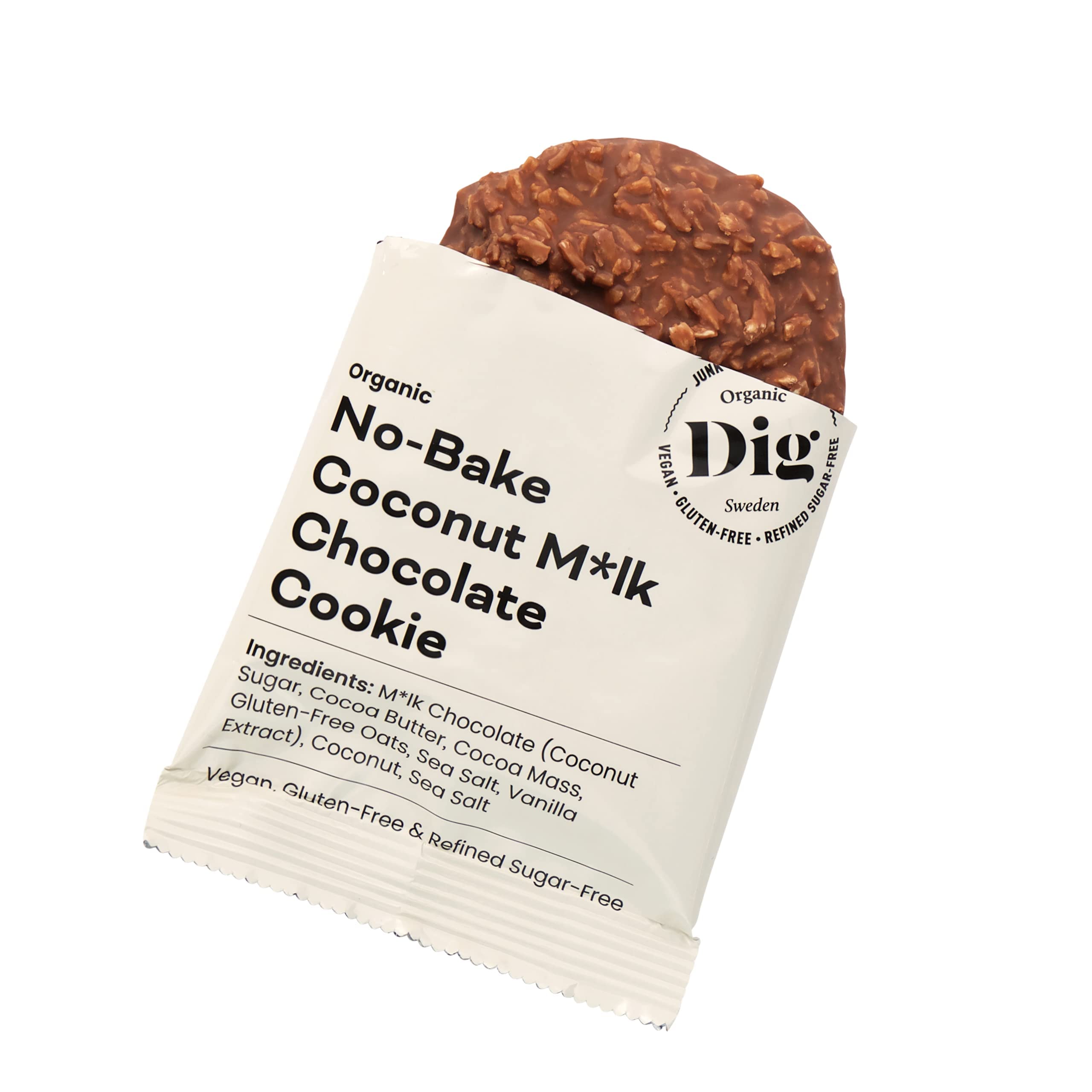 Dig/Get Raw - Caja de mezcla de galletas sin hornear - Aperitivos elaborados con ingredientes orgánicos y naturales - Vegano, sin gluten y refinado, sin azúcar (12x30g)