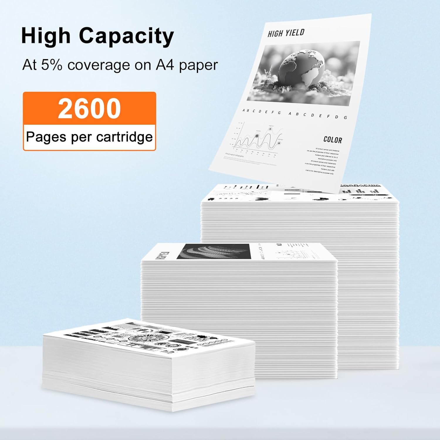 Compatible TN660 Toner Cartridge Replacement for Brother TN660 TN-660 TN630 Toner High Yield for HL-L2300D HL-L2380DW HL-L2320D DCP-L2540DW HL-L2340DW HL-L2360DW MFC-L2720DW (Black, 4 Pack)