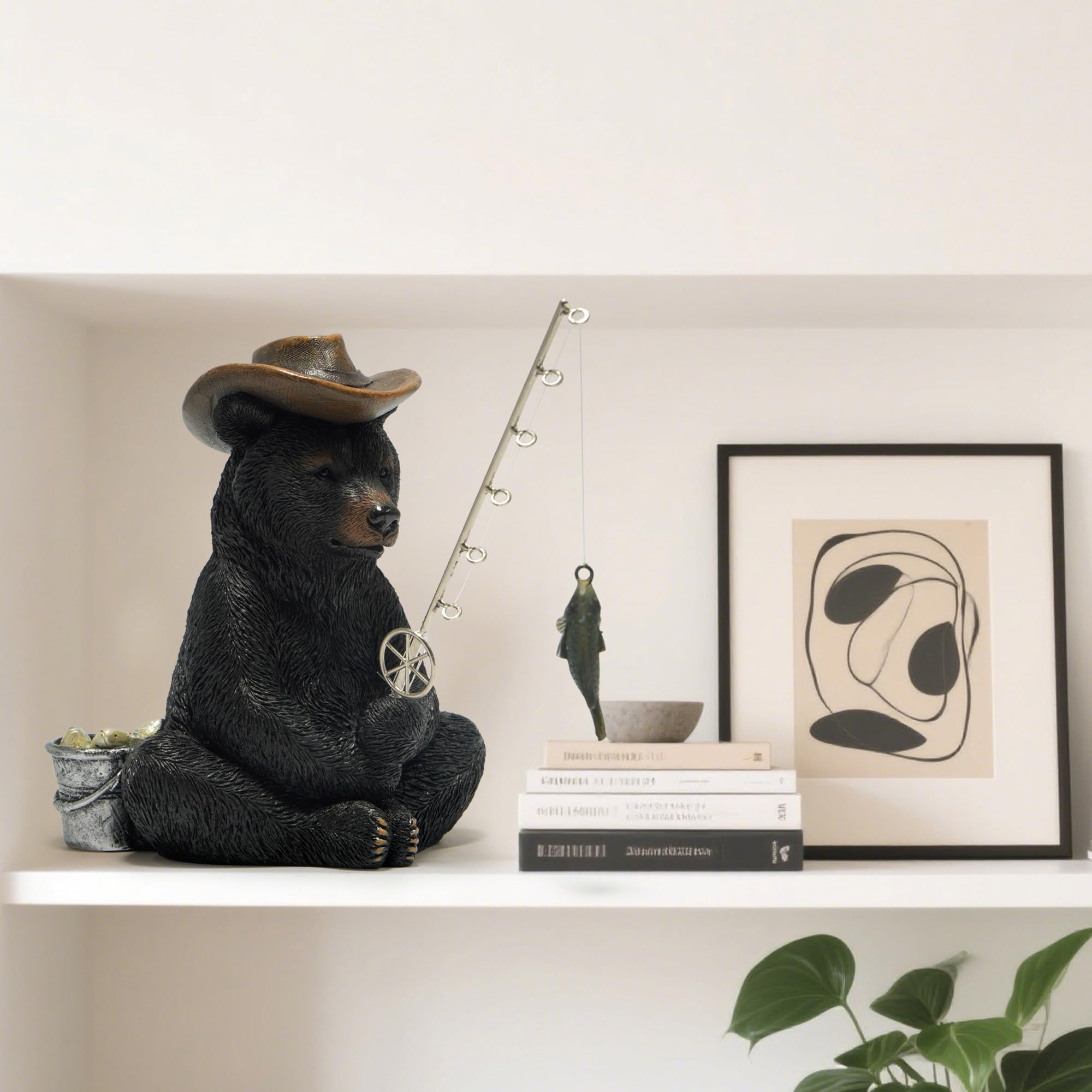 Peluche ours noir 23cm licence national géographique