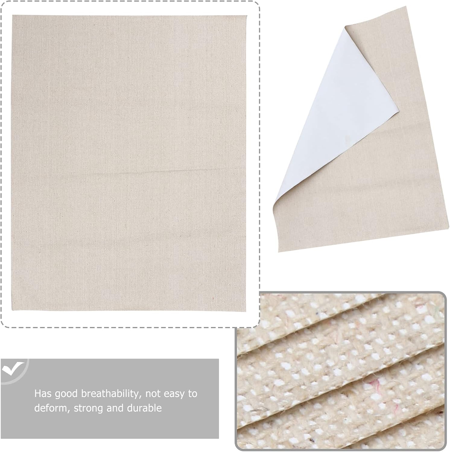 EXCEART Artist Panel Linen Oil Painting Canvas 10 Sheets Blank Canvas for Art Home Decor Boys and Girls