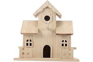 Wooden Unpainted Bird House