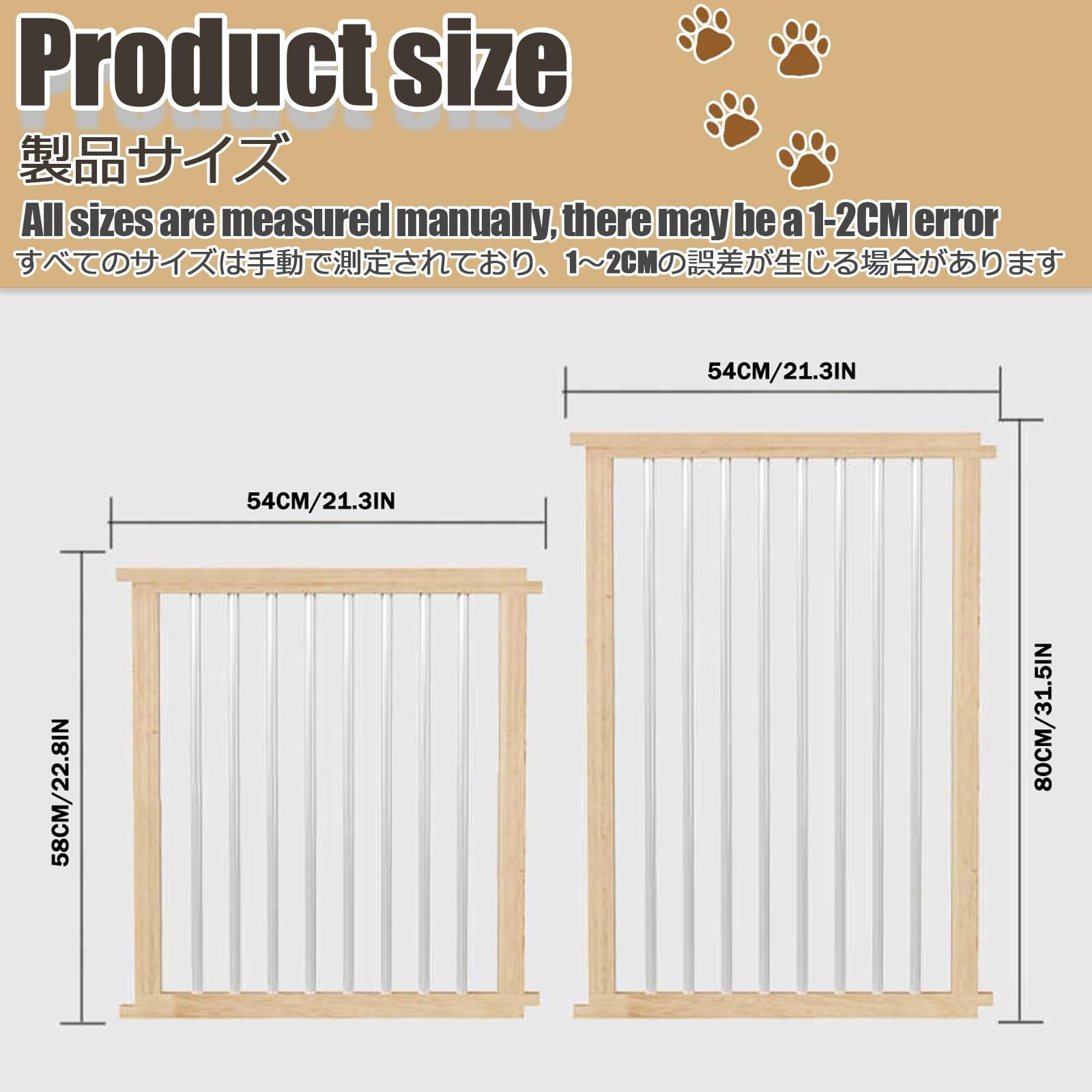 Recinto Recinzione Per Cani Recinto Per Cuccioli Recinto Per Cani Pieghevole Recinto Per Cani Da Interno Recinzione Per Cani/Cuccioli Recinzione Per Cuccioli Con Porta(U type 7 pieces,80CM/31