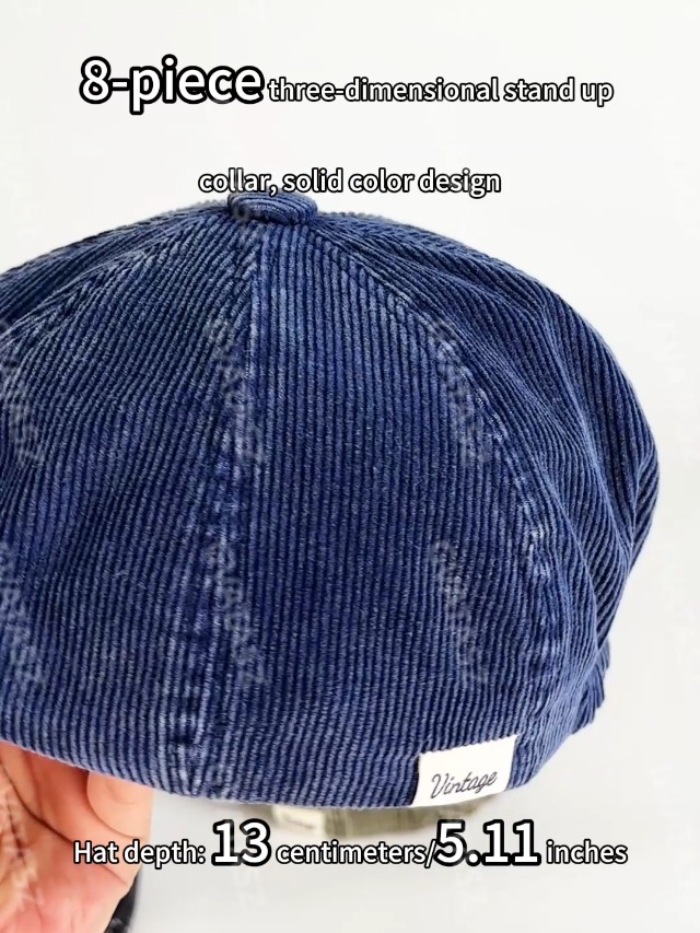 Gvatasz Corduroy Newsboy Caps for Men Retro 8 Panels Driving Hat