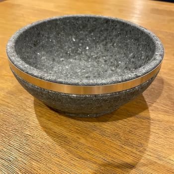 Amazon.co.jp: 品 石焼きビビンバ鍋(石) 2個セット リング付き