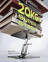 Vista 6 de LISEN for iPad Stand Holder Adjustable Tablet Stand for Desk, 2026 for iPad Accessories Rotating Display Stand PC Office Accessories for Desk Women