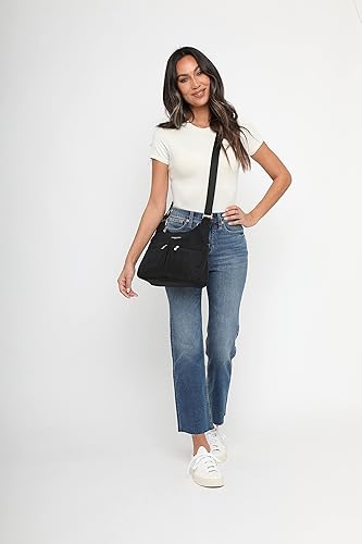 Miniatura 6 de Baggallini Cross Over Crossbody Bag for Women - Lightweight Water Resistant Travel Bag- Adjustable Strap Extra Pockets