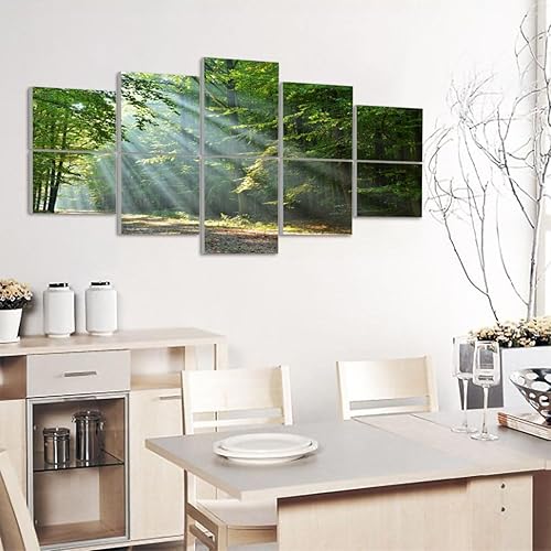 Miniatura 4 de Paneles acústicos de pared insonorizados, bosque, naturaleza, sendero de un solo carril, árbol, carretera, paisaje, arte autoadhesivo, paneles