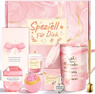 Geschenke für Frauen, Wellness Geschenkset - Geburtstagsgeschenk für Frauen, Mama Geschenk, Geschenk für Freundin & beste Freundin Geschenke, Entspannungs Spa Geschenkkorb