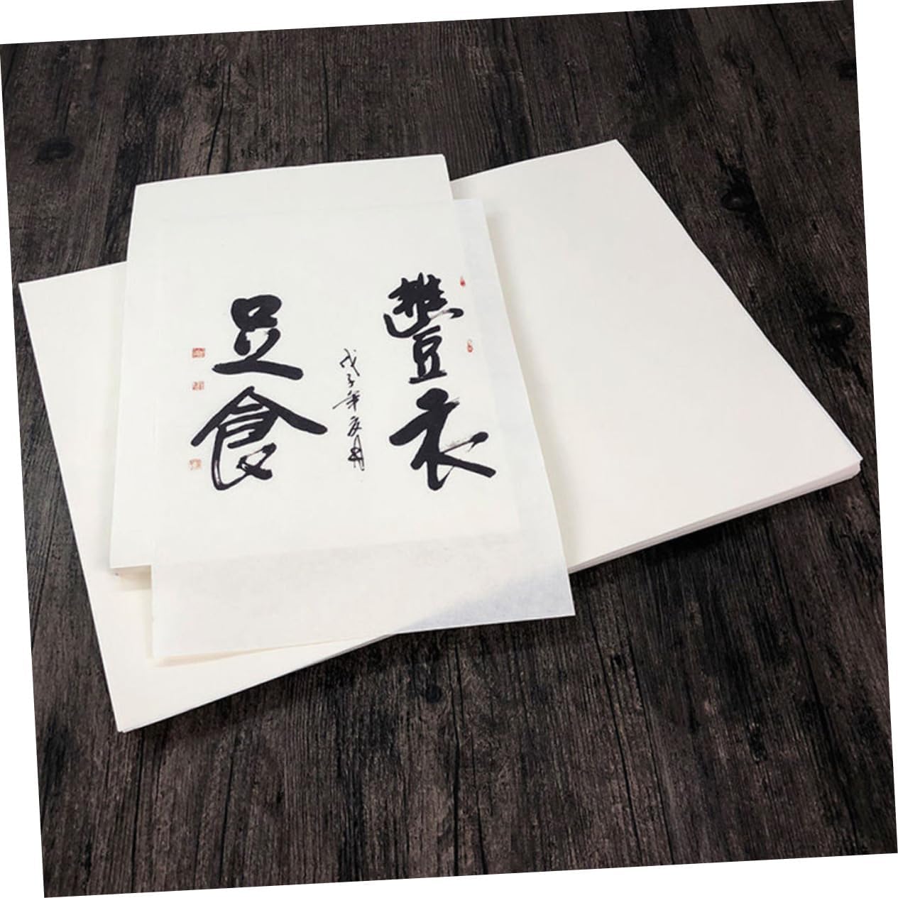 NUOBESTY 120pcs Thickened Xuan Paper for Chinese Calligraphy and Painting for Boys and Girls and Adults Suitable for Sumi Ink and Drawing Practice High Toughness and Air Permeability