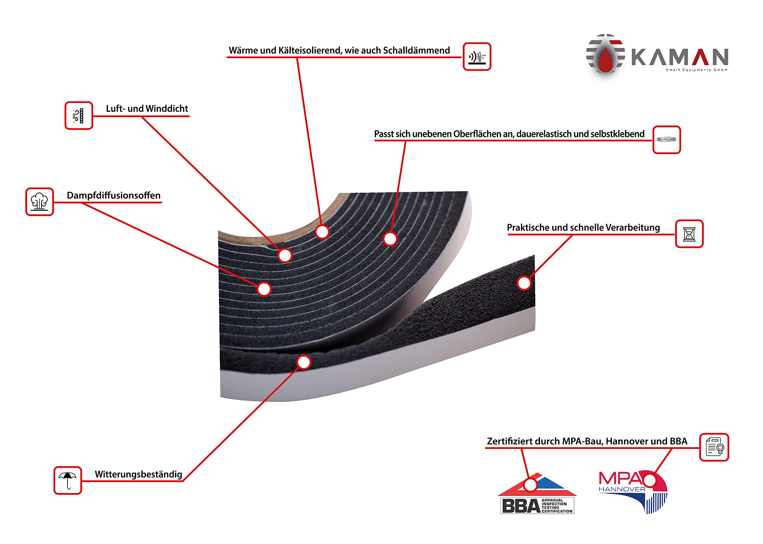Nastro A Compressione Lunghezza 8,0 M 10/4 Antracite Espandibile - Foto 6