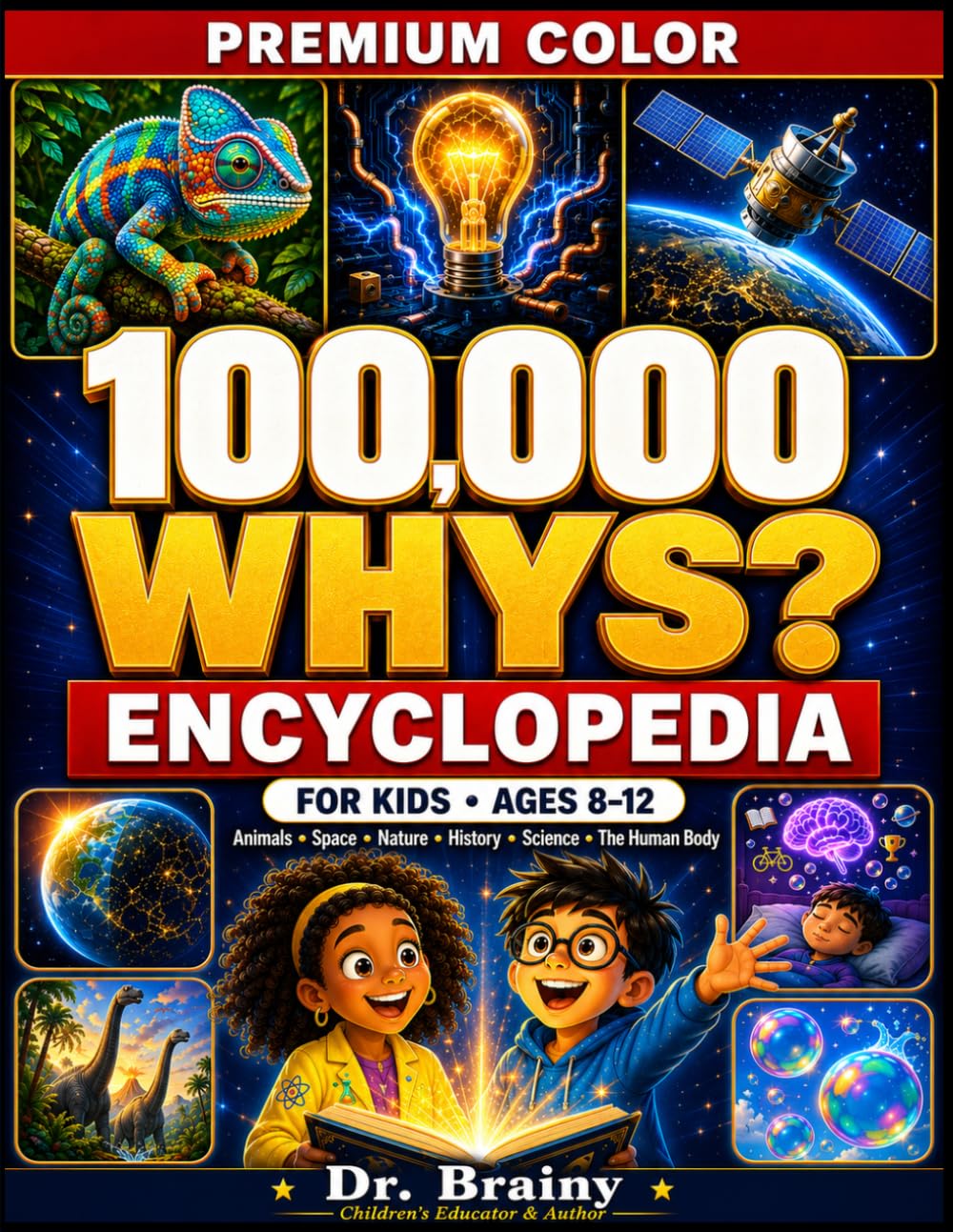 100000 Whys for Kids: A Colorful Illustrated Encyclopedia Packed with Amazing Answers, Weird Facts, Myth Busters, Brain Quizzes, and Fun Discoveries for Curious Kids Ages 8–12