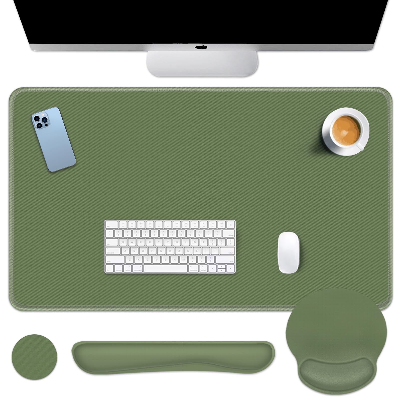 Amazon.com : Britimes Olive Green Keyboard Mouse Pad Set 4in1