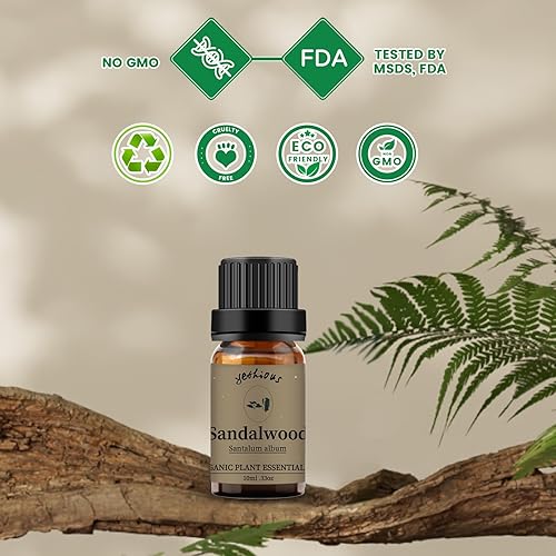 Miniatura 7 de yethious Aceite esencial de sándalo de jazmín 100% puro y orgánico para difusor de aromaterapia, jabón, fabricación de velas