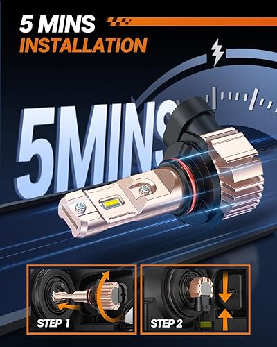 Vista 86 de SEALIGHT Bombillas LED antiniebla H11 H16 H8 o DRL, 14000 lúmenes, 6500 K, blanco frío, 600% de brillo, chips LED CSP H8 H11, luces antiniebla