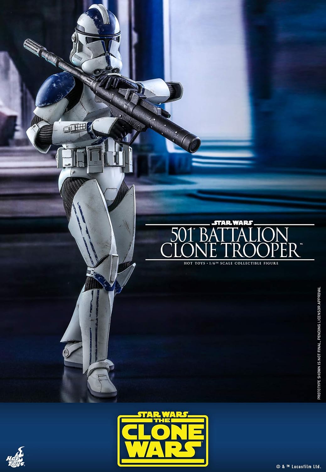Hot Toys 1:6 501st Battalion Clone Trooper, White, HT906958