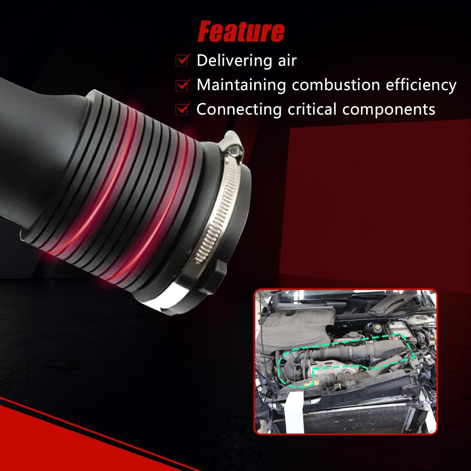 FZJDSD Air Intake Suction Hose Duct A2700901029 Compatible with Mercedes-Benz A W176 CLA250 2014-2020
