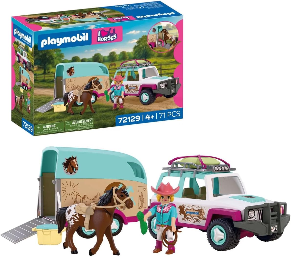 Playmobil Vehicle with Horse Trailer