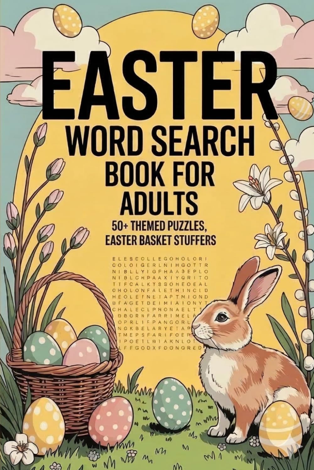 Easter Word Search Book for Adults: 50+ Themed Puzzles, Easter Basket Stuffers: Radiant Activity Companion for Grown-Ups with Quick Finding and Friendly Pace