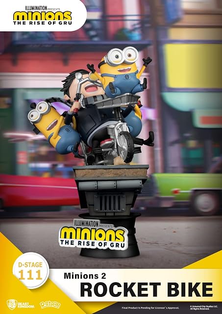 Foto 8 de 8 de Beast Kingdom - Minions 2 DS-111 Rocket Bike D-Stage Series 6 Statue