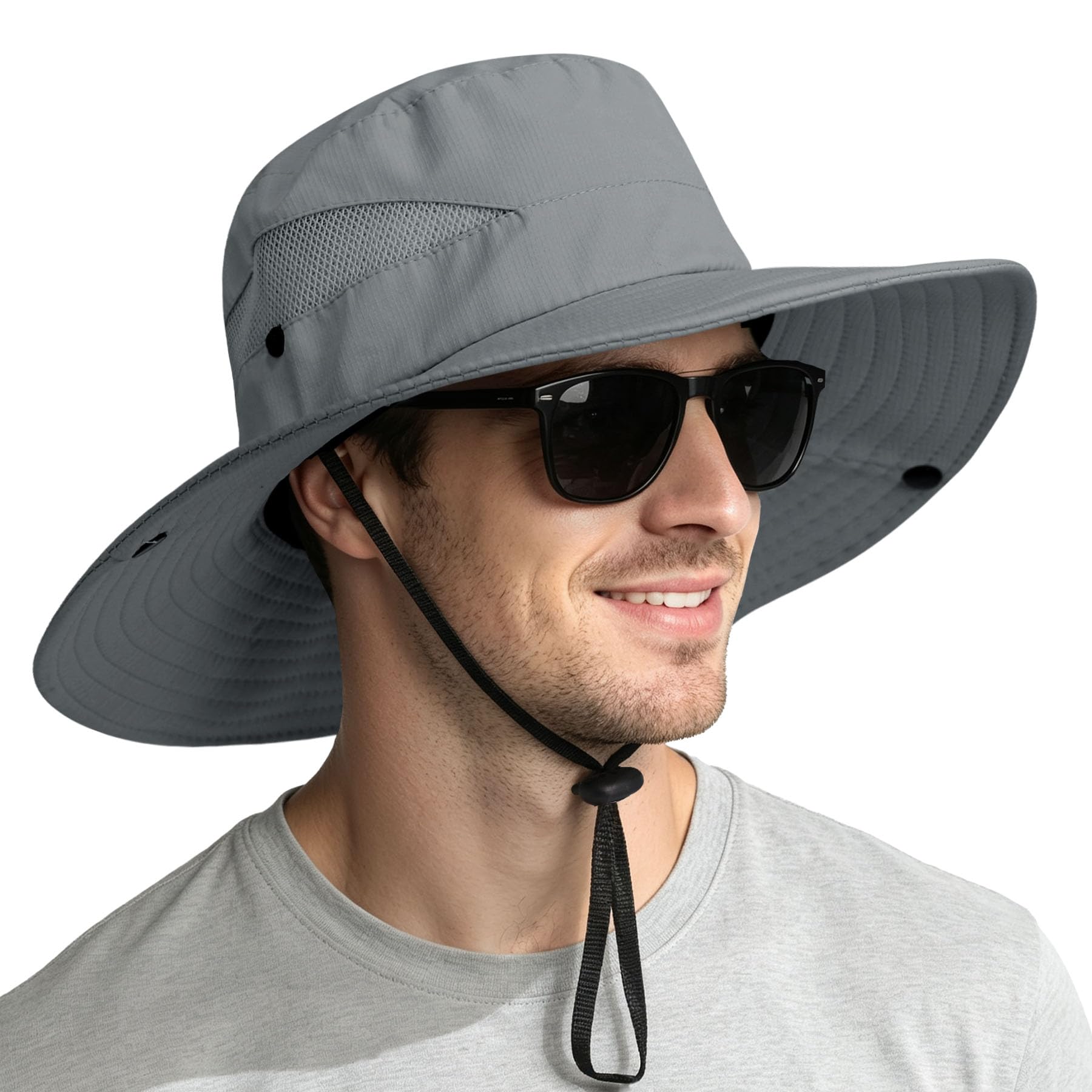 NPQQUAN Sun Hats for Men Women Wide Brim UPF 50+ UV Protection Bucket Hat