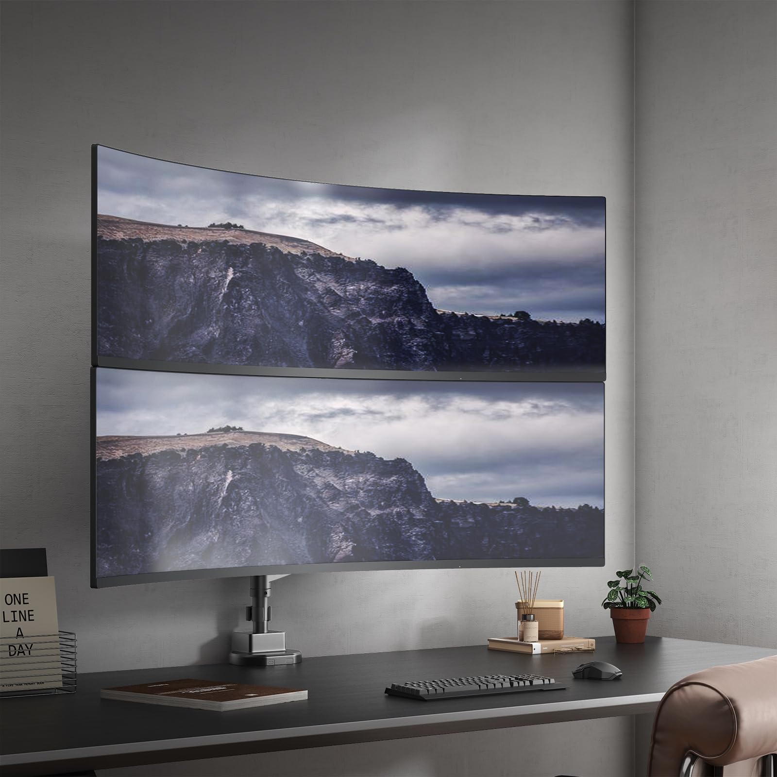 ACCURTEK 2画面モニターアーム ガス式 最大57インチ 耐荷重27kg Amazon.co.jp: ACCURTEK 2画面モニターアーム 最大57インチまで 耐荷重